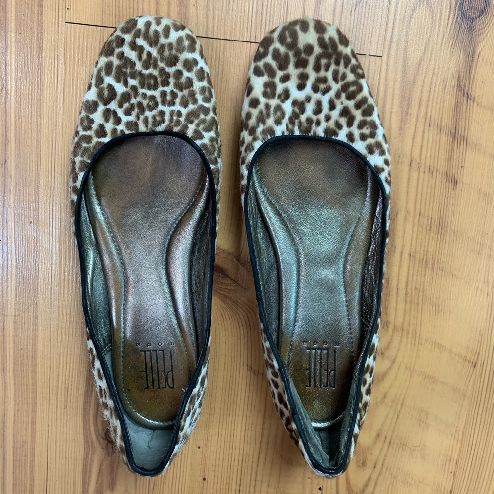Pelle Moda Leopard Print Calf Hair Flats size 7.5 - Picture 3 of 5